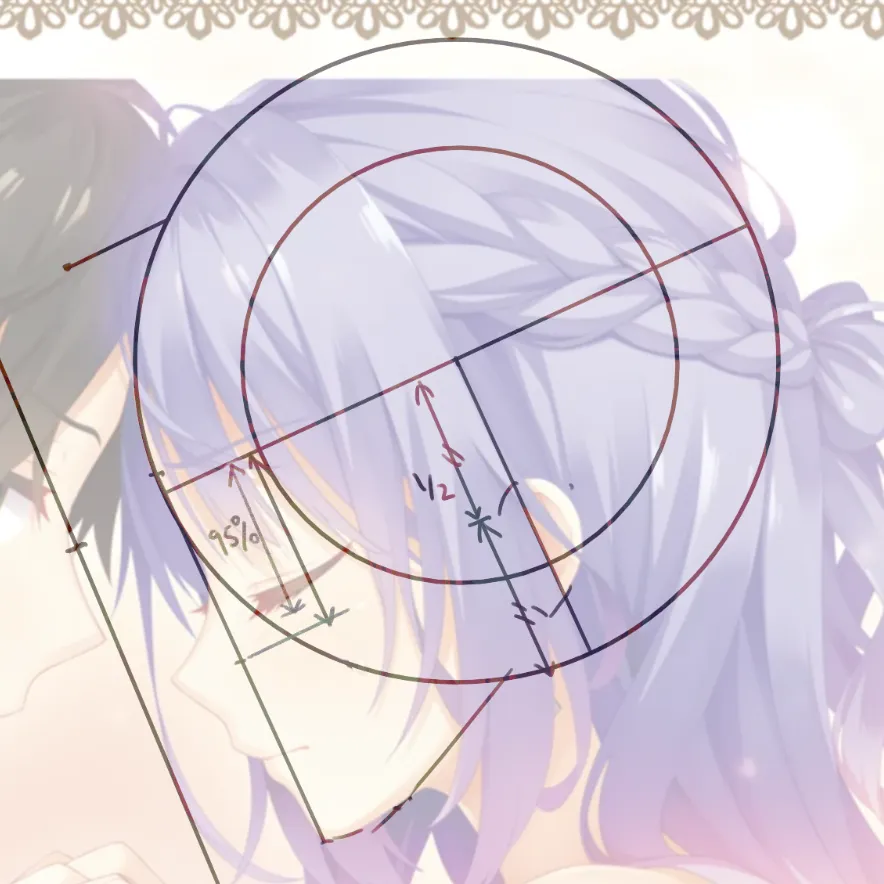 【重拾畫筆/III】通過幾何方法解析美少女畫風 cover image